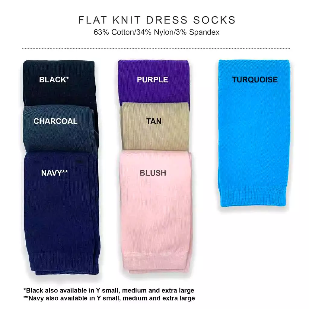 2nd Anniversary Personalized Dress Socks for Men