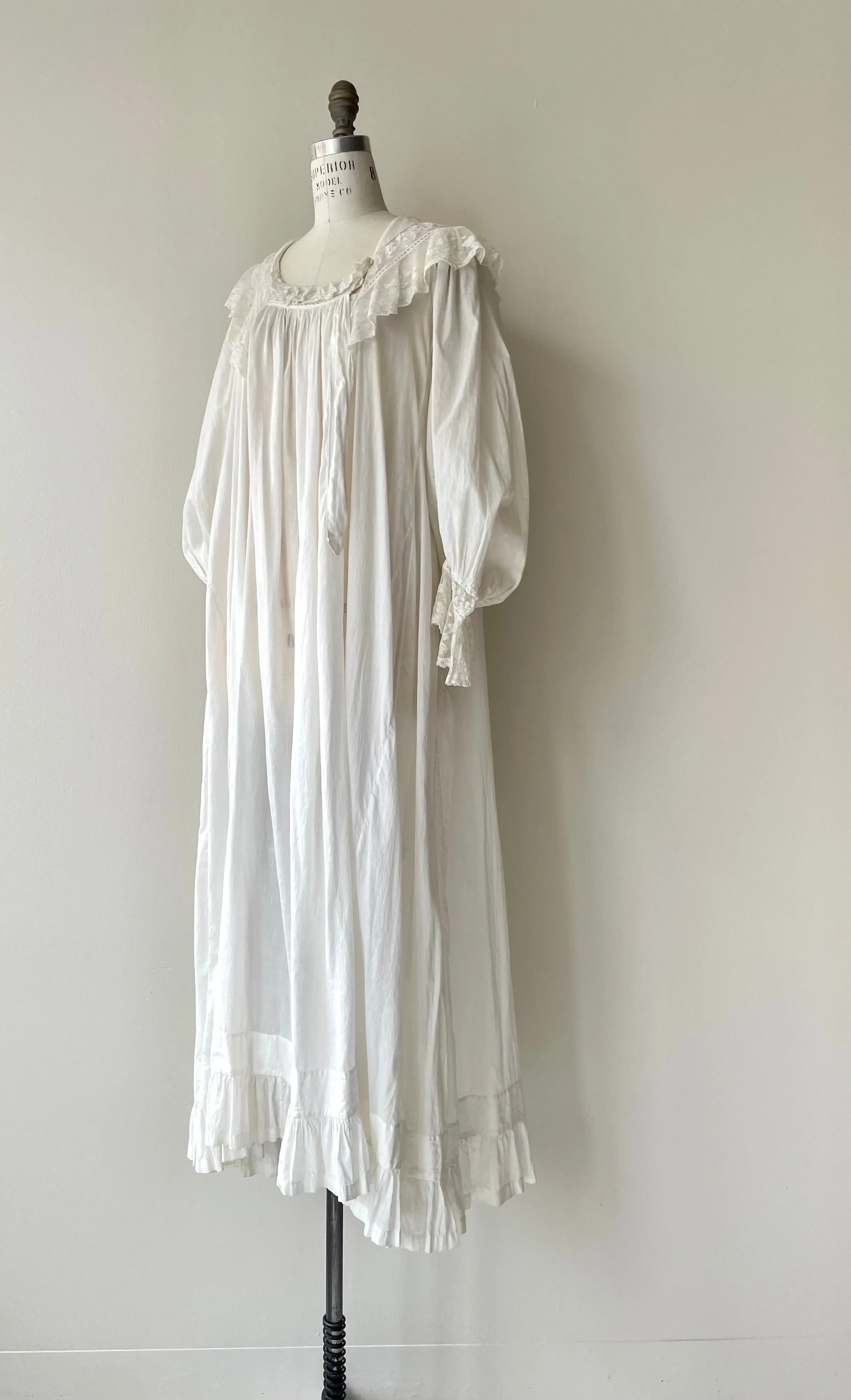 Antique Victorian Trousseau Nightgown | 1900s