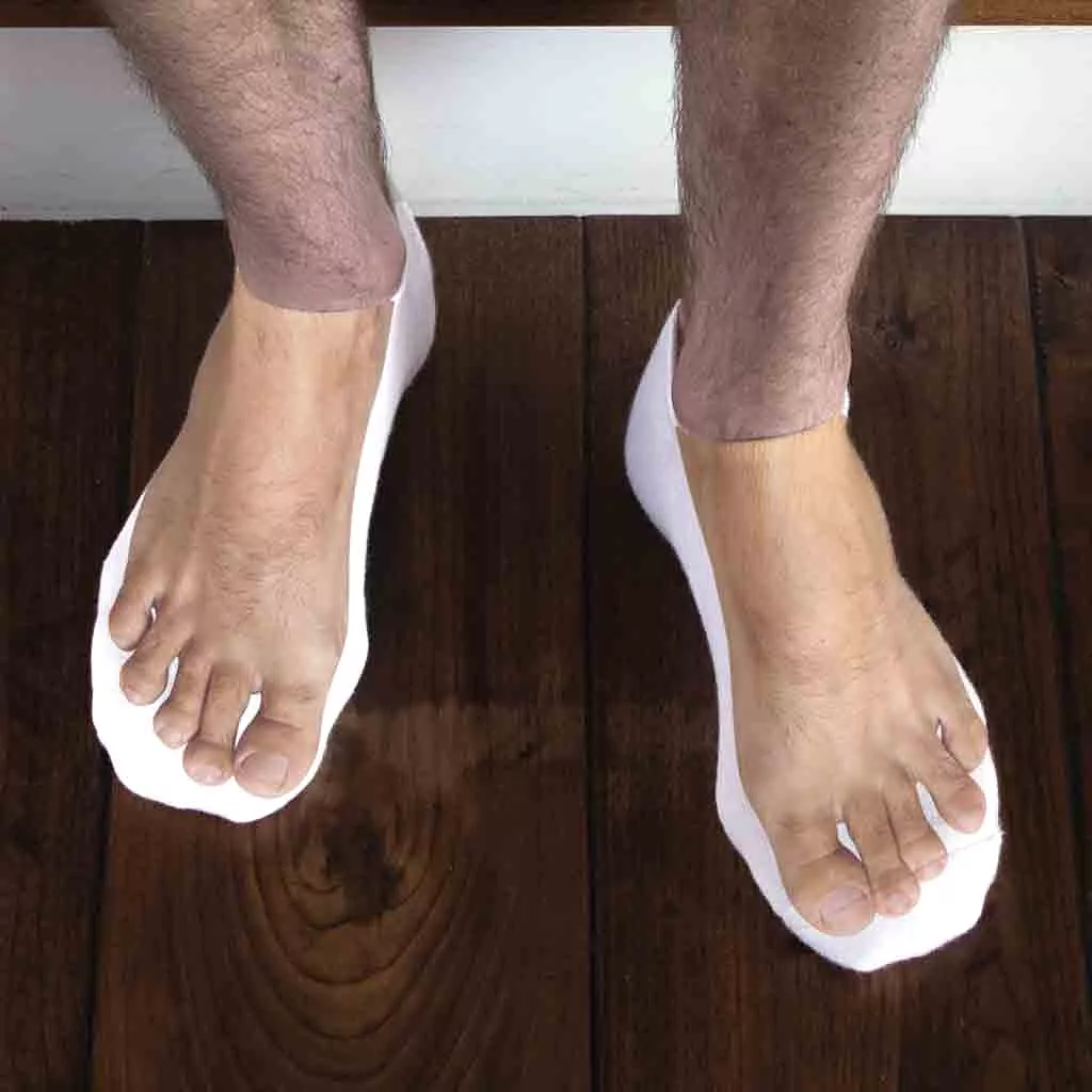 Bare Feet Funny Socks for Men with Photos of Feet