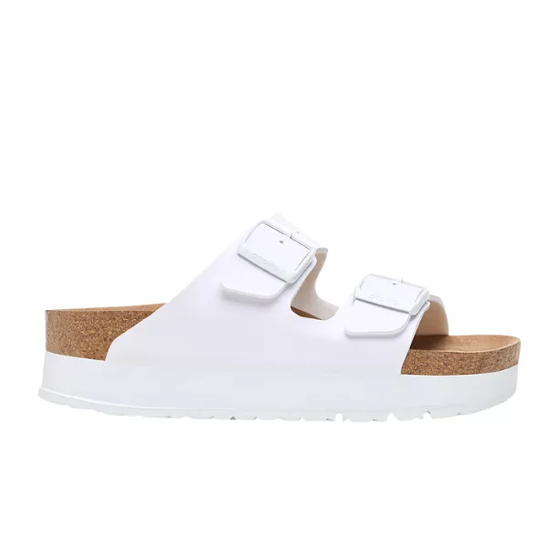 Birkenstock Women's Arizona Flex Platform White