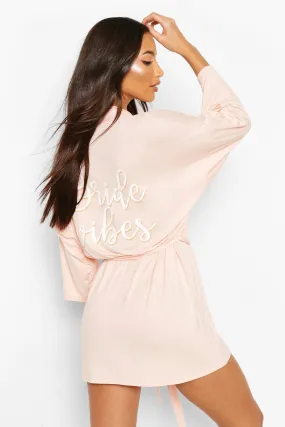 Bride Vibes Jersey Robe