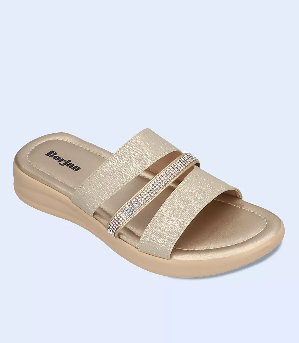 BW8323-GOLDEN-Women Casual Slipper