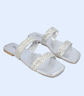 BW8749-SILVER-Women Formal Slipper