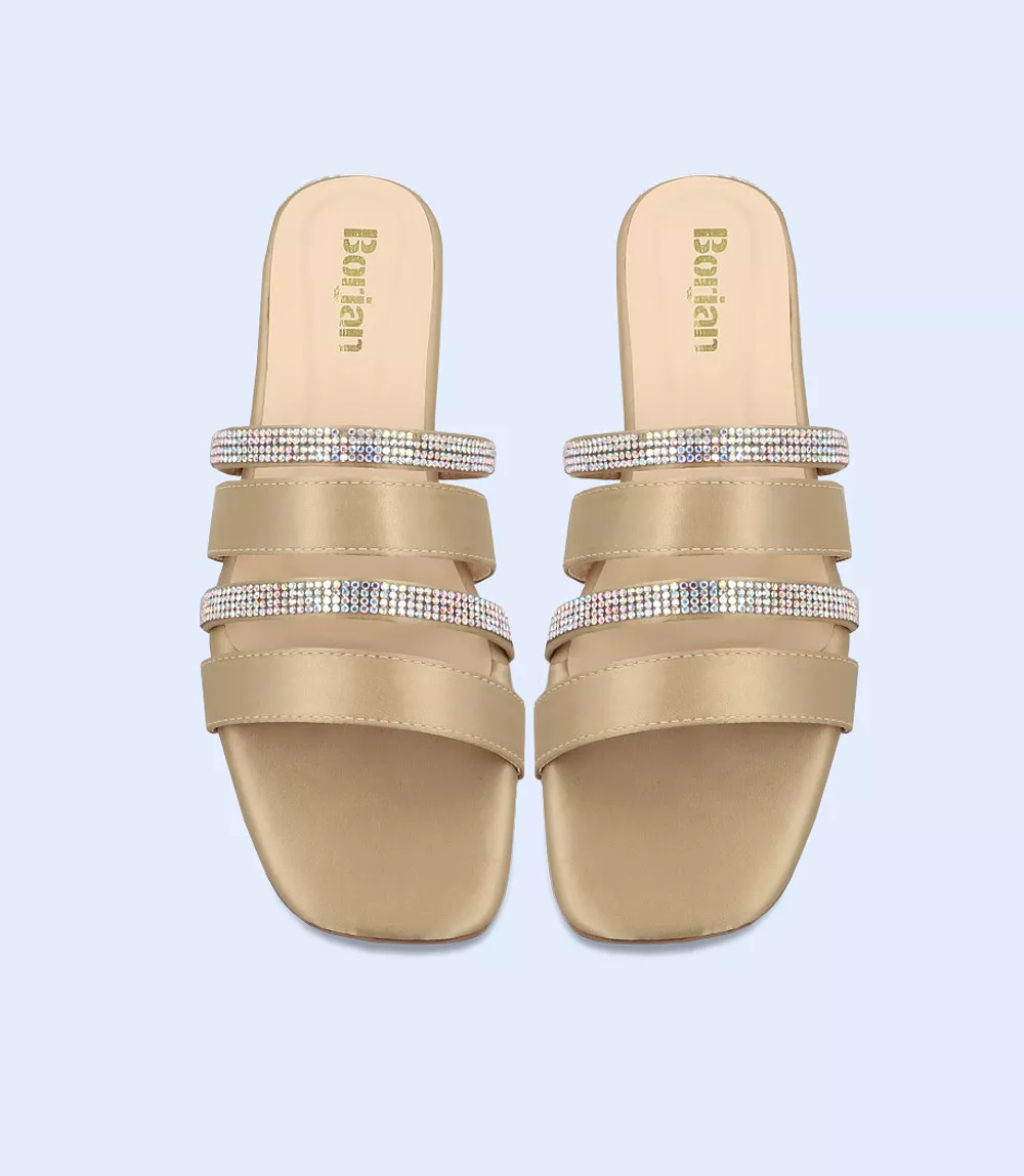 BW9628-GOLD/SILVR-Women Formal Slippers