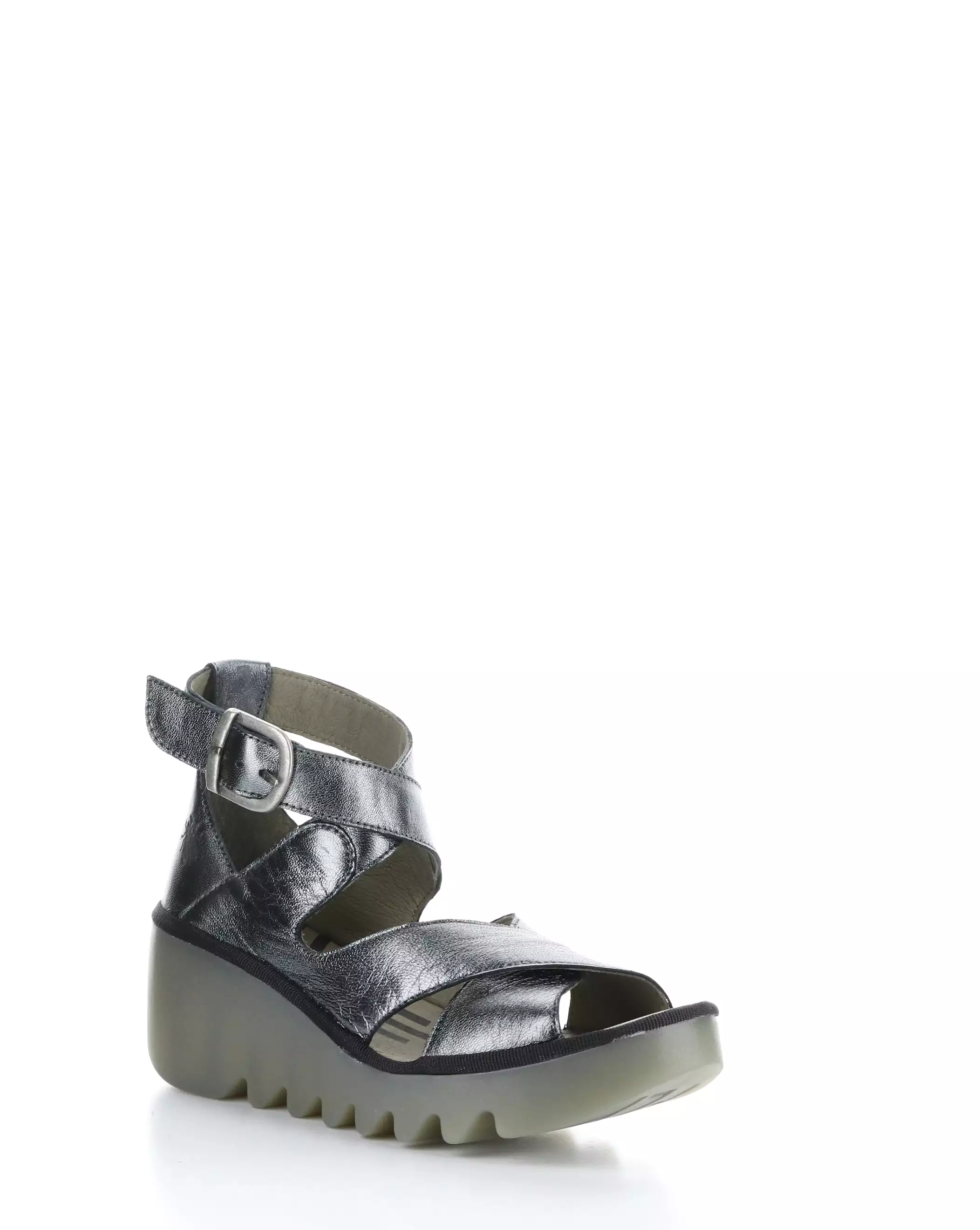 BYRE410FLY 003 GRAPHITE Velcro Sandals