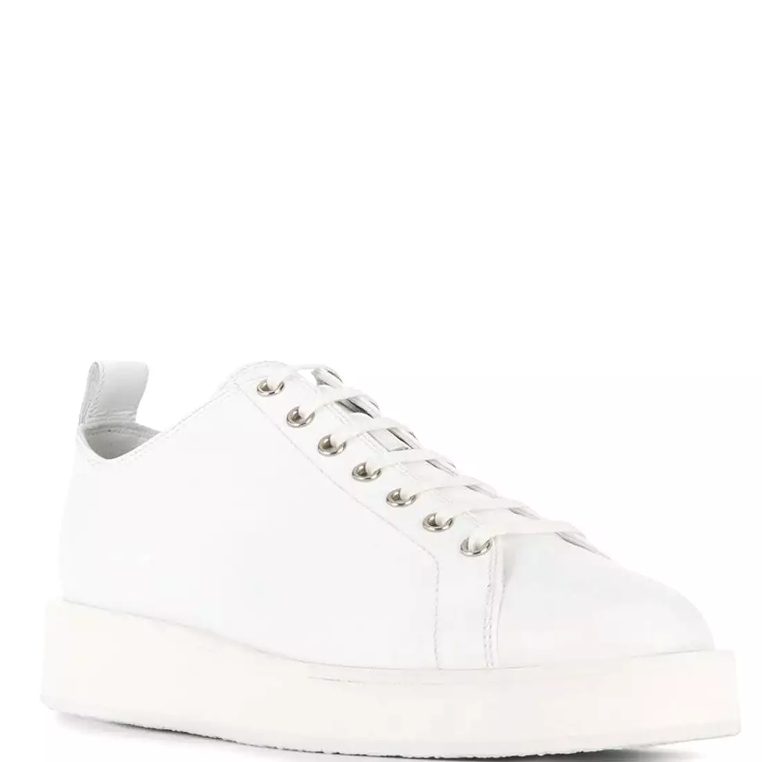 Clean Sole Lamb Trainer, White