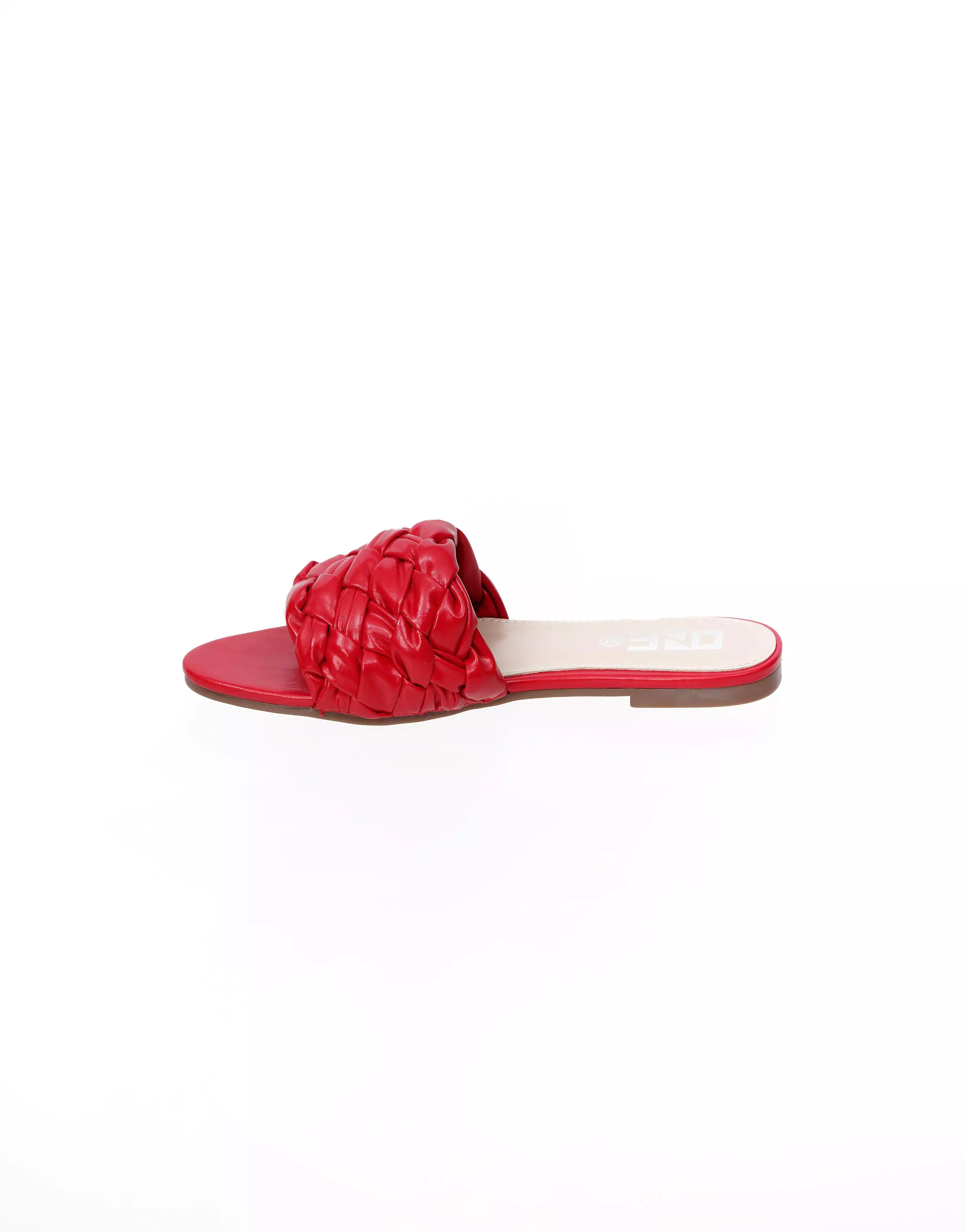 Comfort Textured Slippers Red