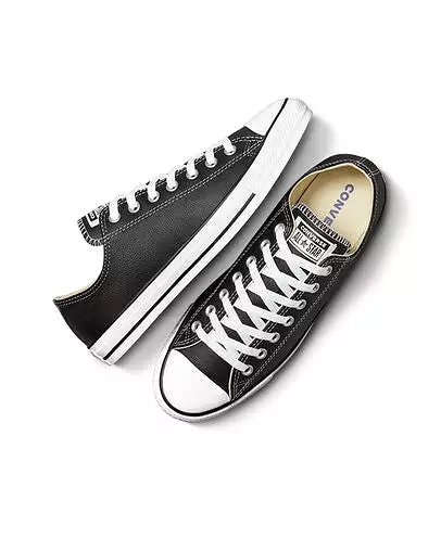 Converse - Chuck Taylor All Star Leather Black Low Top 132174C