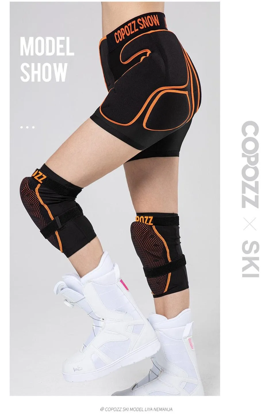 COPOZZ Outdoor Ski Knee Pads For Motorcycle And Skating Sports