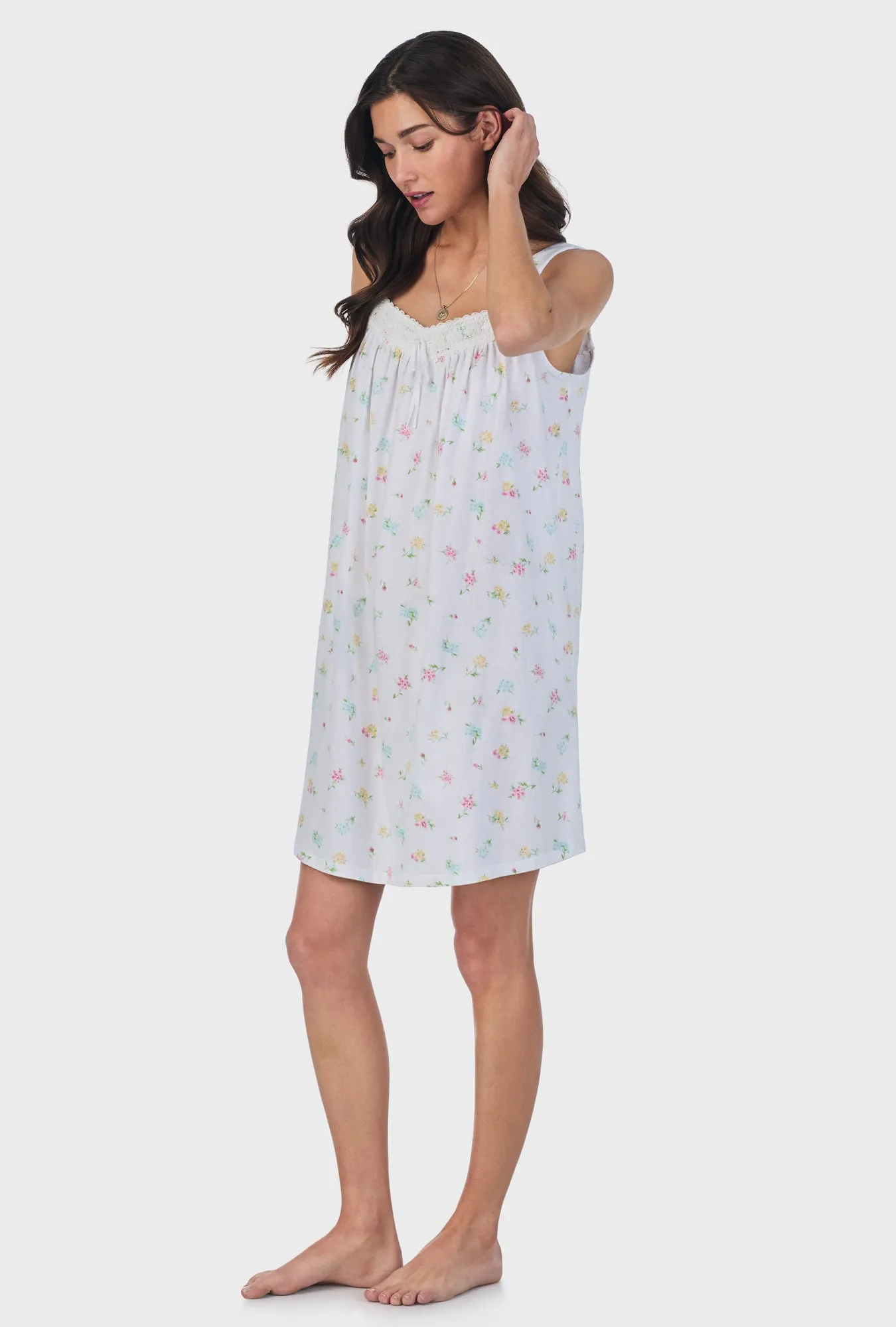 Cottage Bouquet Cotton Short Nightgown