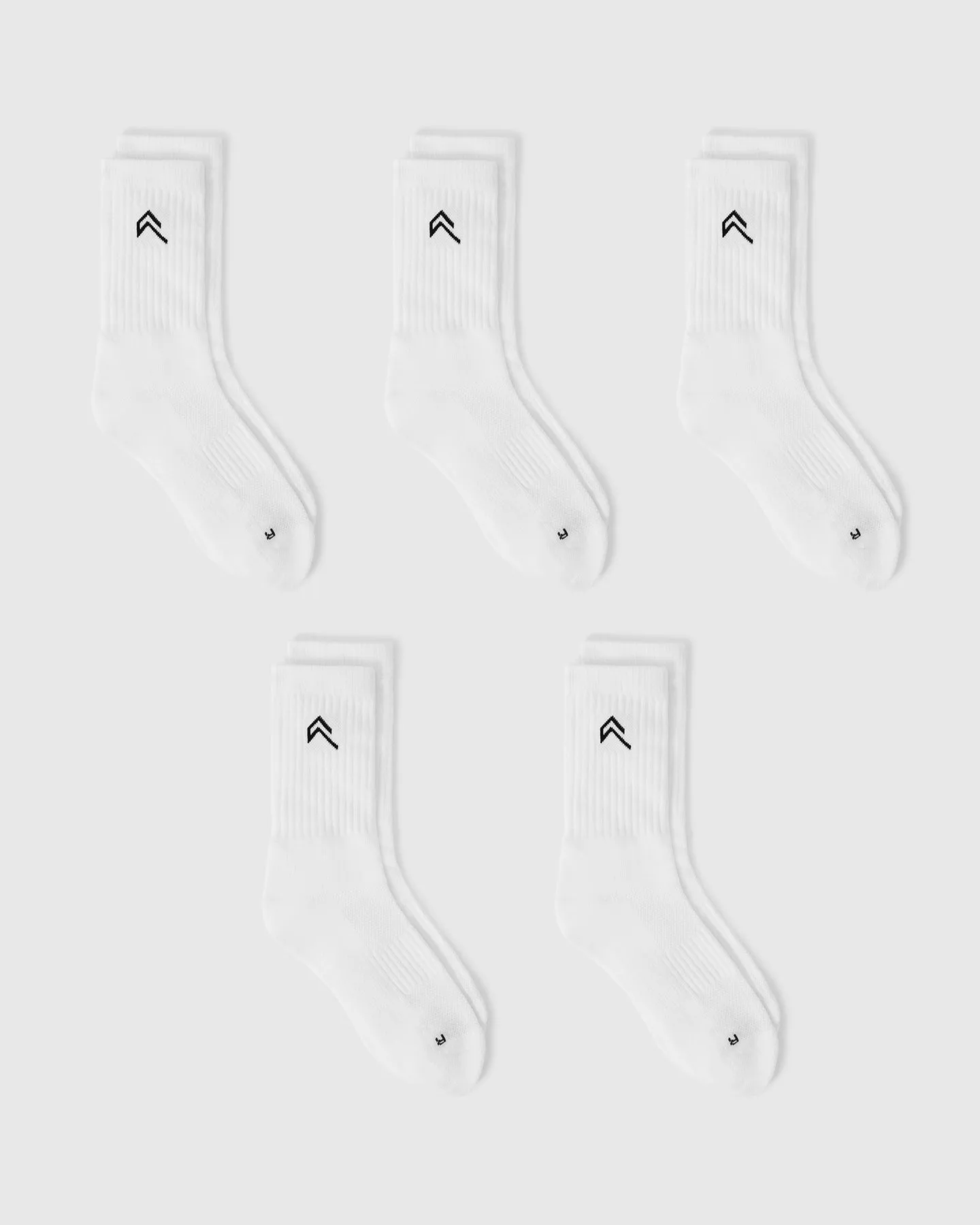 Crew Socks 5 Pack | White