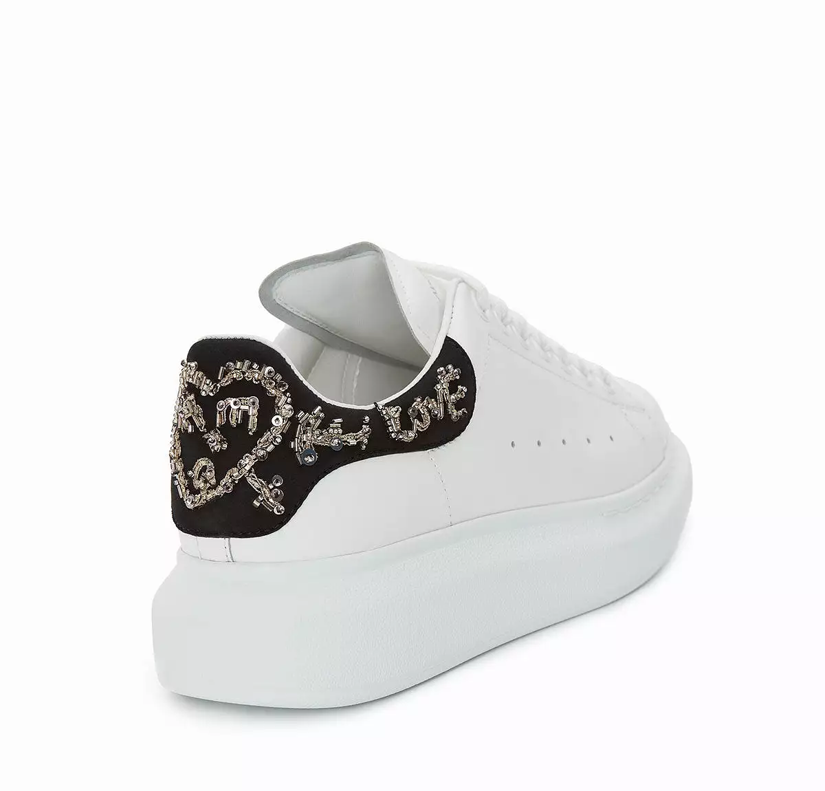 Crystal Tab ES Sneakers, White/Black