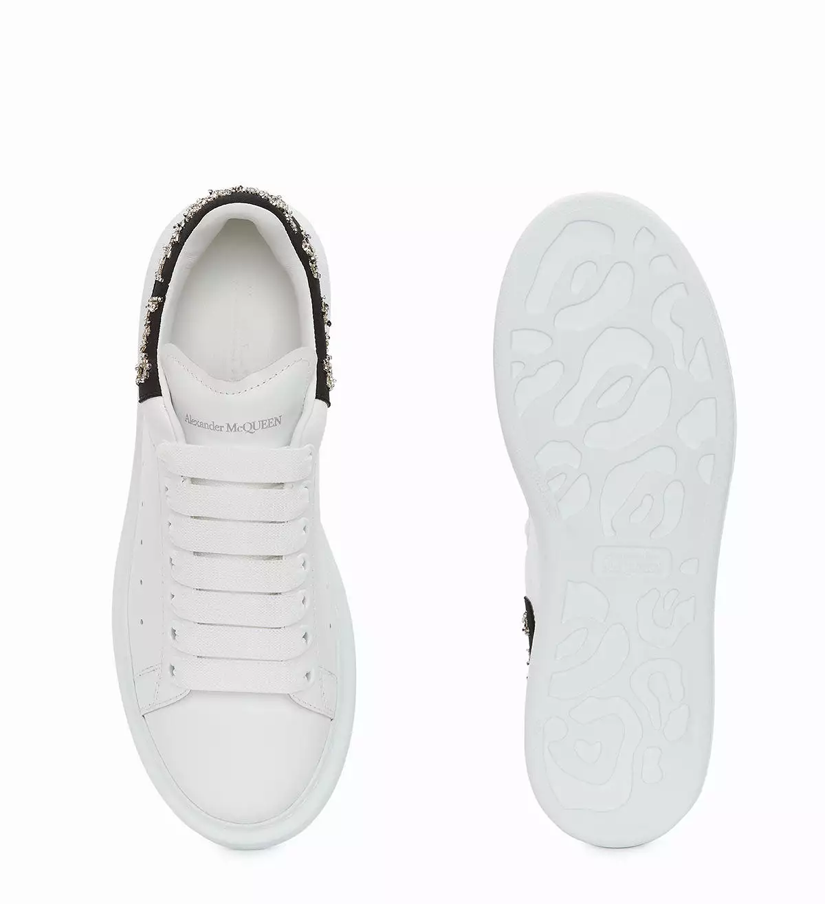 Crystal Tab ES Sneakers, White/Black