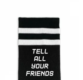 Custom Design Striped Crew Socks - Medium