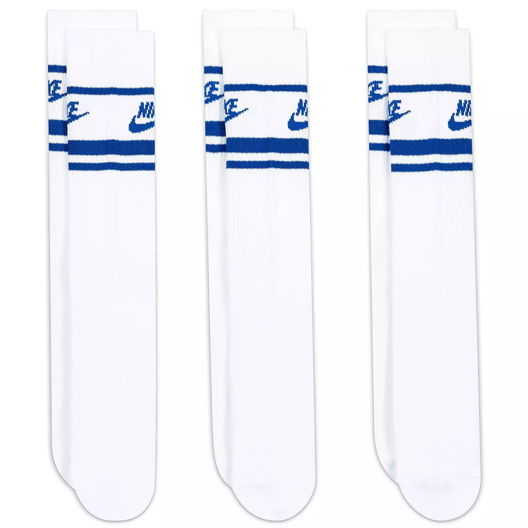 Dri-FIT Everyday Essential Crew Socks Three Pack White/Blue - SS24