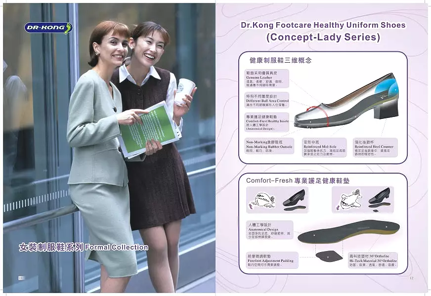 DR.KONG WOMEN COMFORT HEEL SHOES DK-W2030A-BLK(RP : $159)