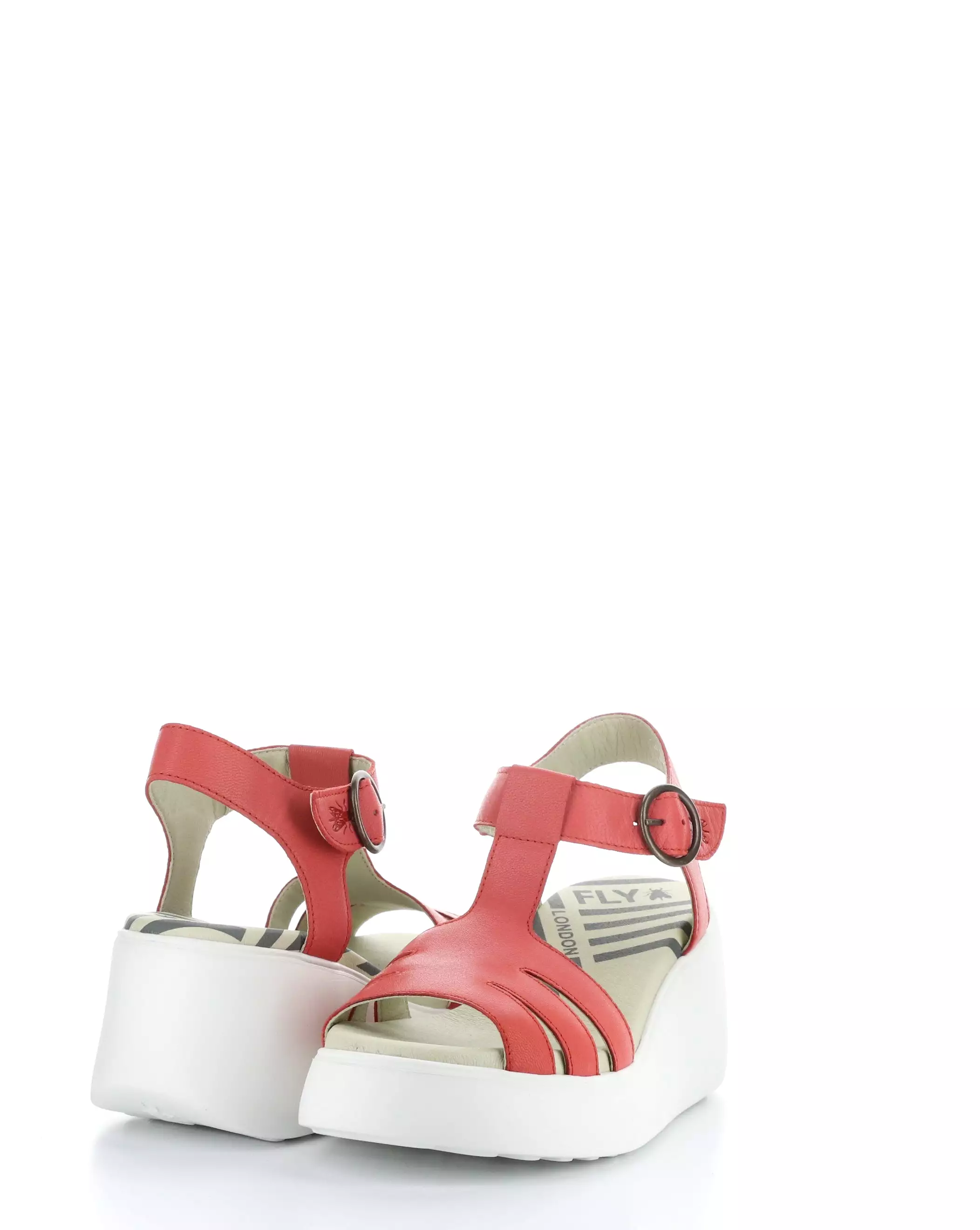 DUMA955FLY 002 RASPBERRY Round Toe Sandals