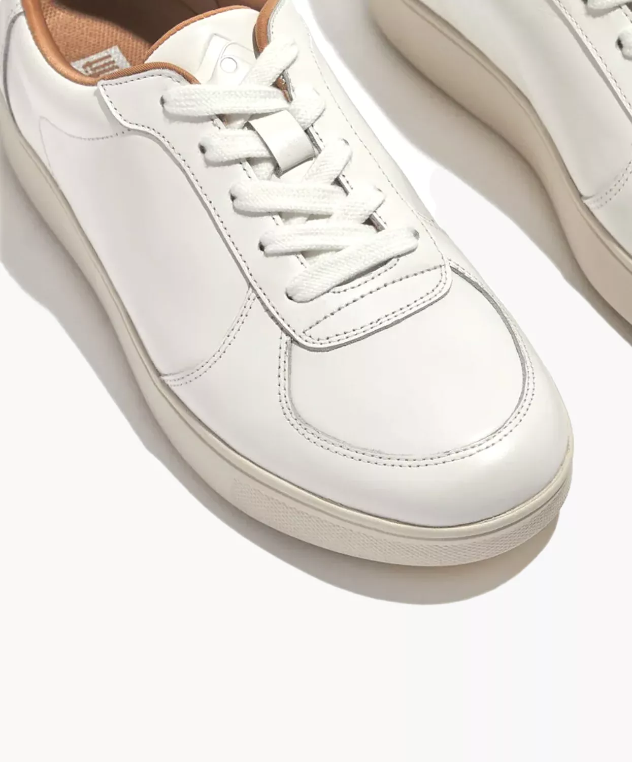 FitFlop Rally Leather Panel Sneakers White