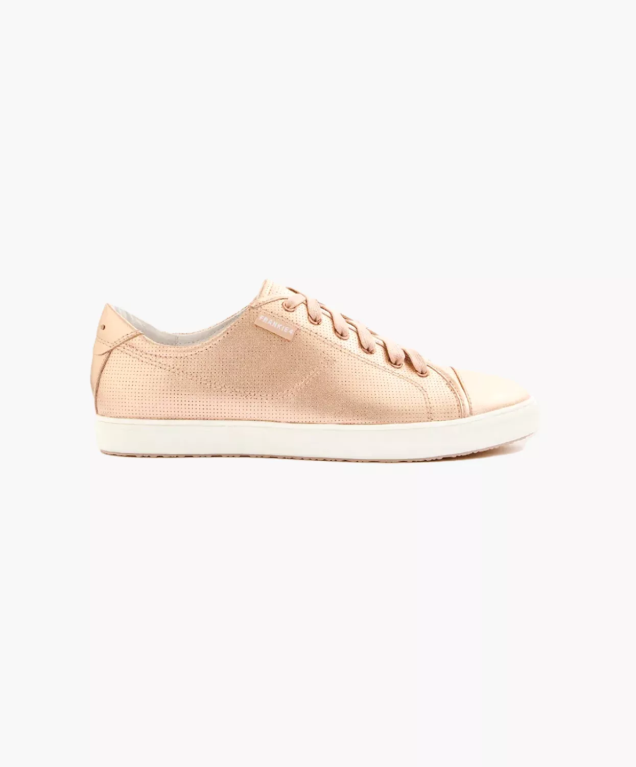 Frankie Nat III Rose Gold Punched Sneakers