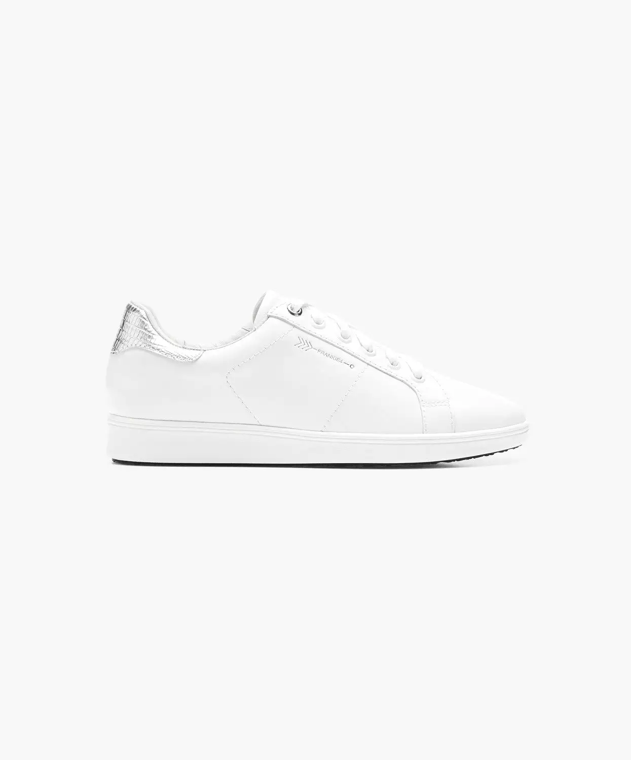 FRANKIE4 Jackie III White/Silver Lizard Sneakers