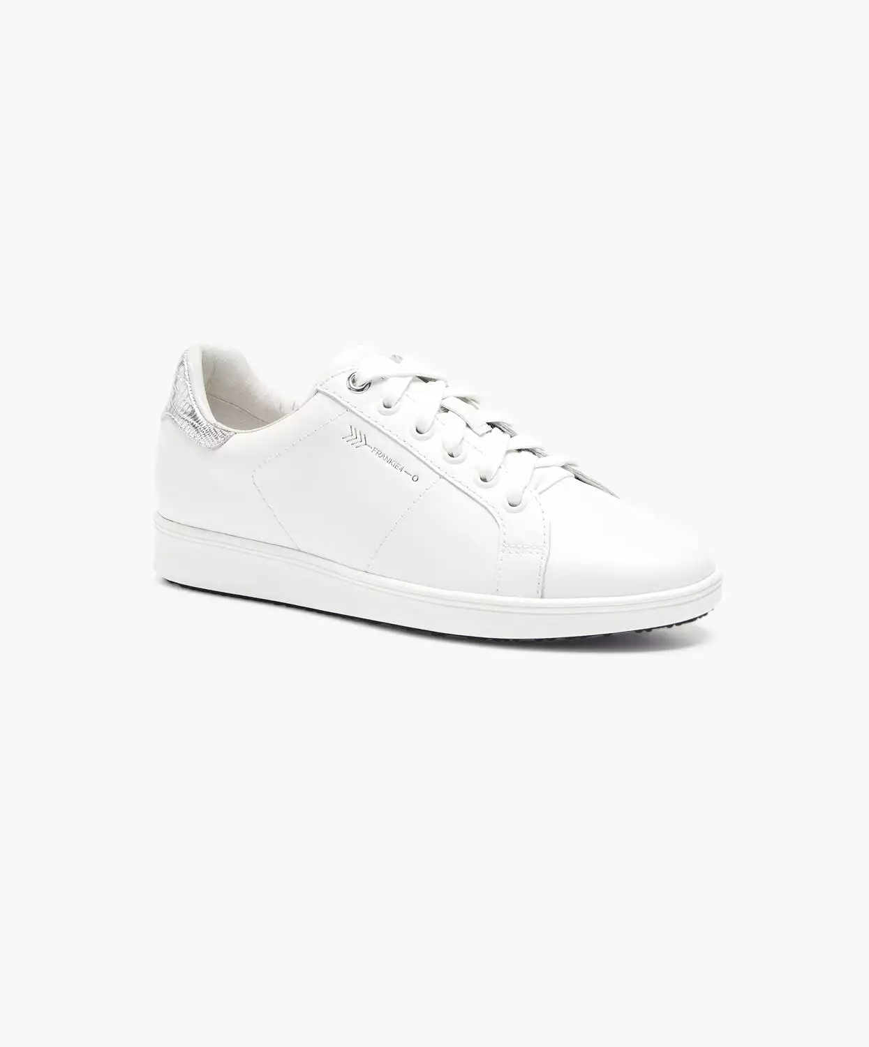 FRANKIE4 Jackie III White/Silver Lizard Sneakers