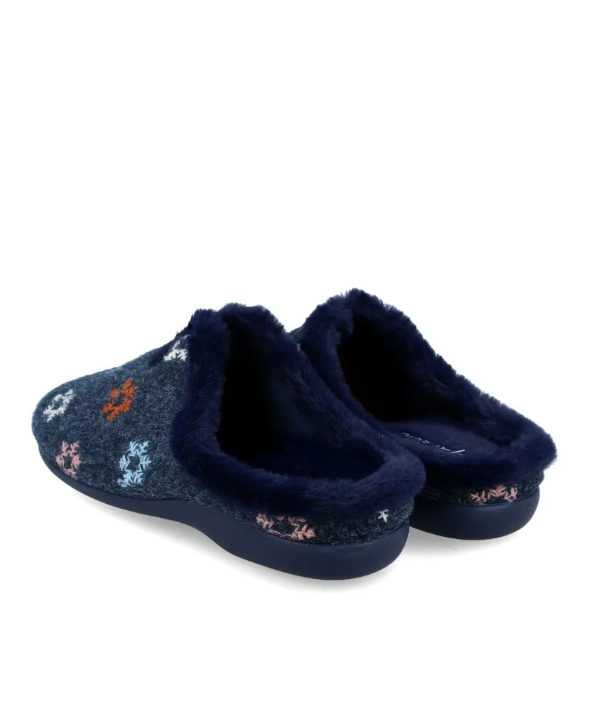 Garzón 7400.501 Women's snowflake house slippers