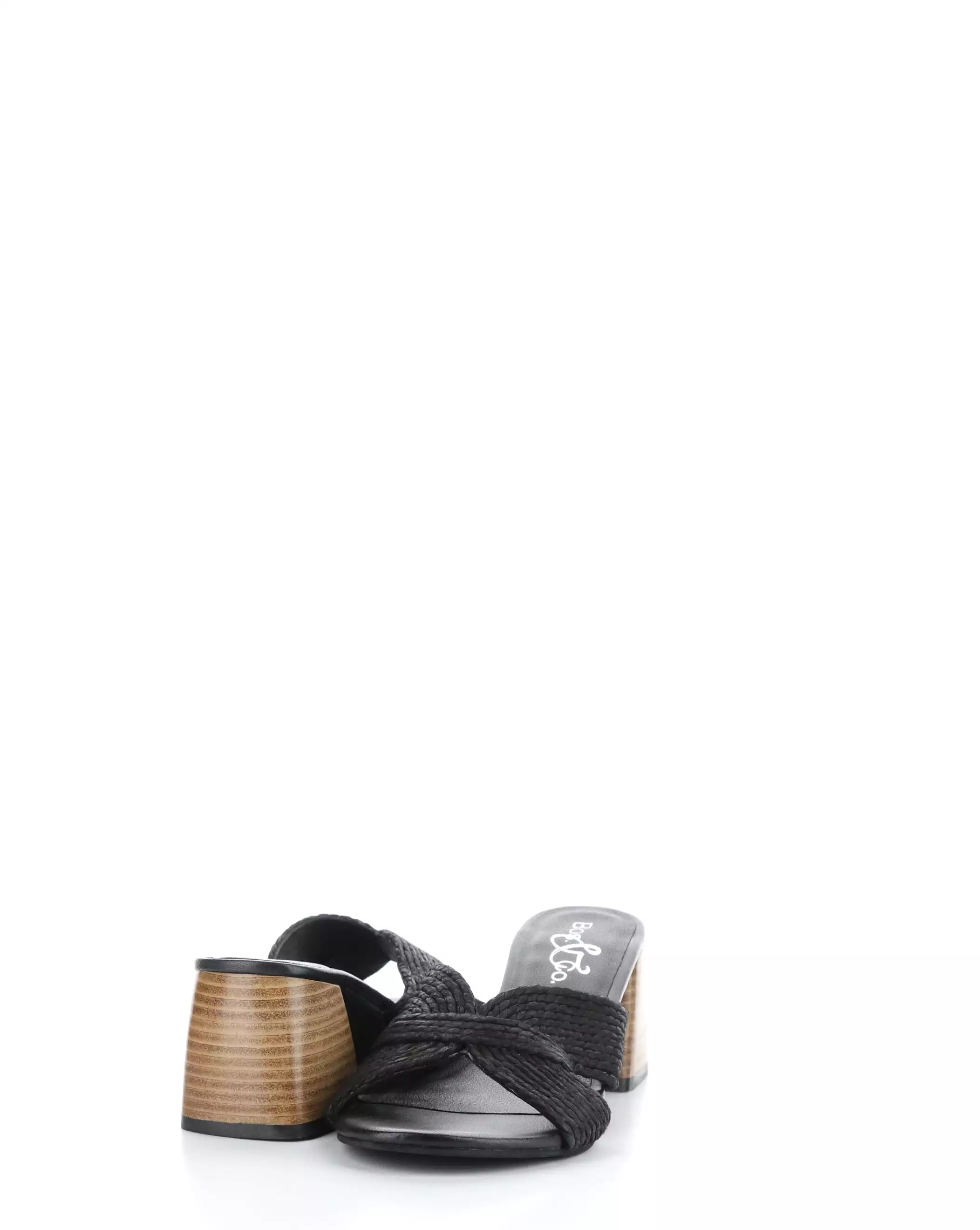 GESSA BLACK Slip-on Sandals