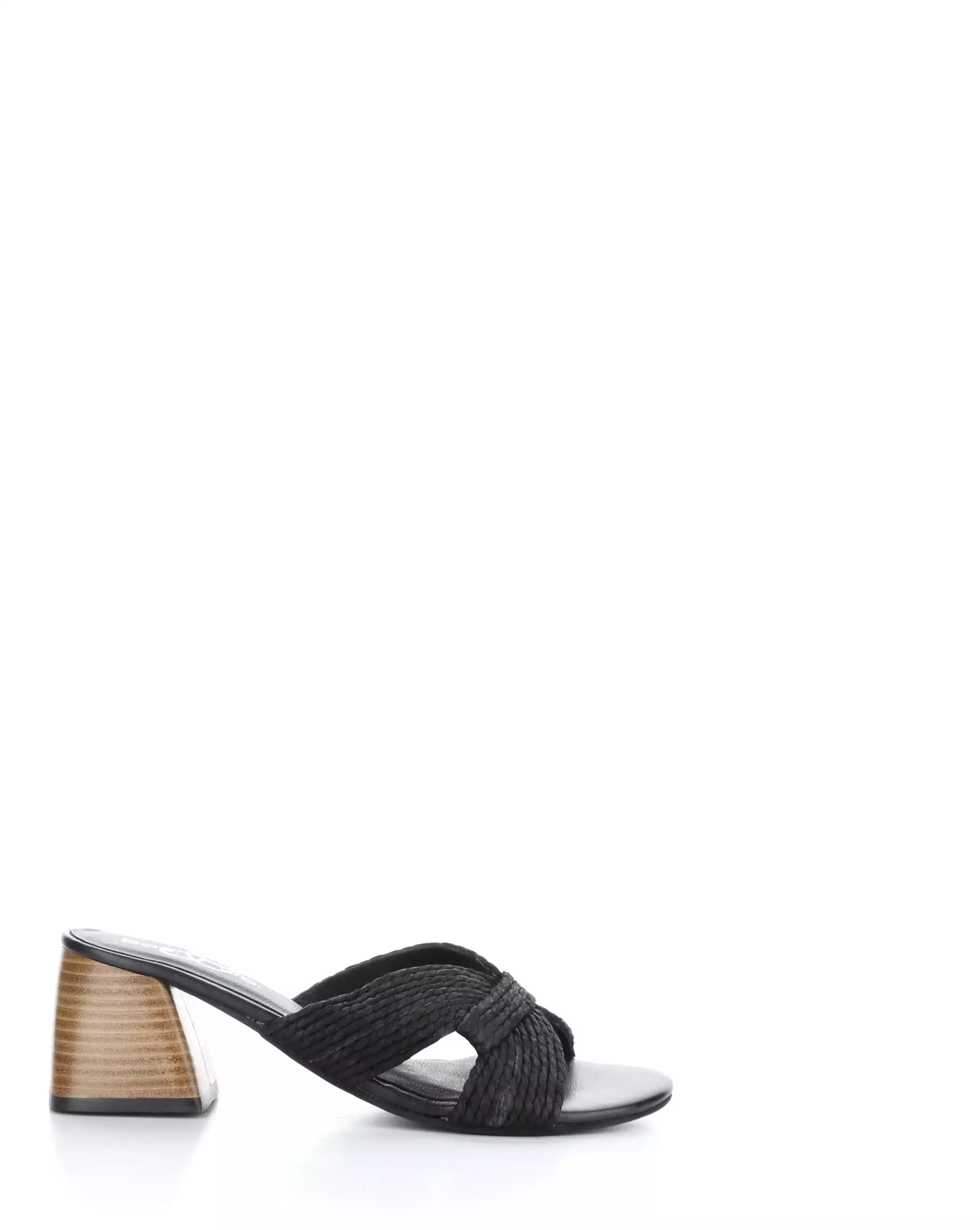 GESSA BLACK Slip-on Sandals