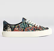 Hokusai OCA Low Warrior Print Canvas Sneaker Women