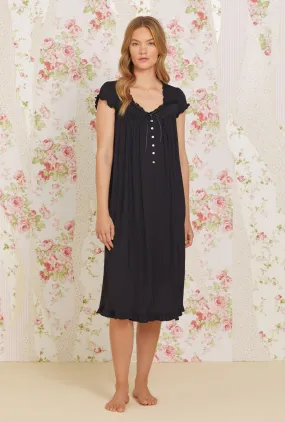 Iconic Black Tencel Waltz Knit Nightgown