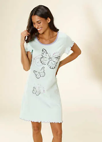 LASCANA Butterfly Print Nightgown | Grattan