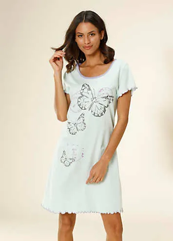 LASCANA Butterfly Print Nightgown | Grattan