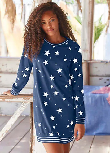 LASCANA Star Print Nightgown | Grattan