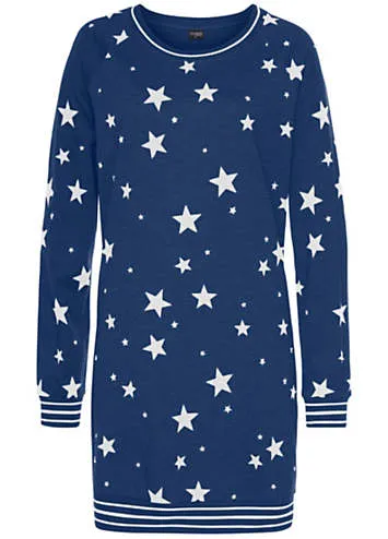 LASCANA Star Print Nightgown | Grattan