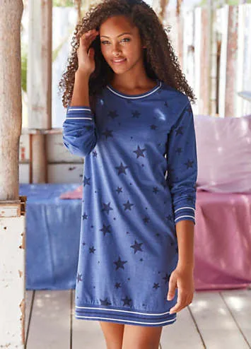 LASCANA Star Print Nightgown | Grattan