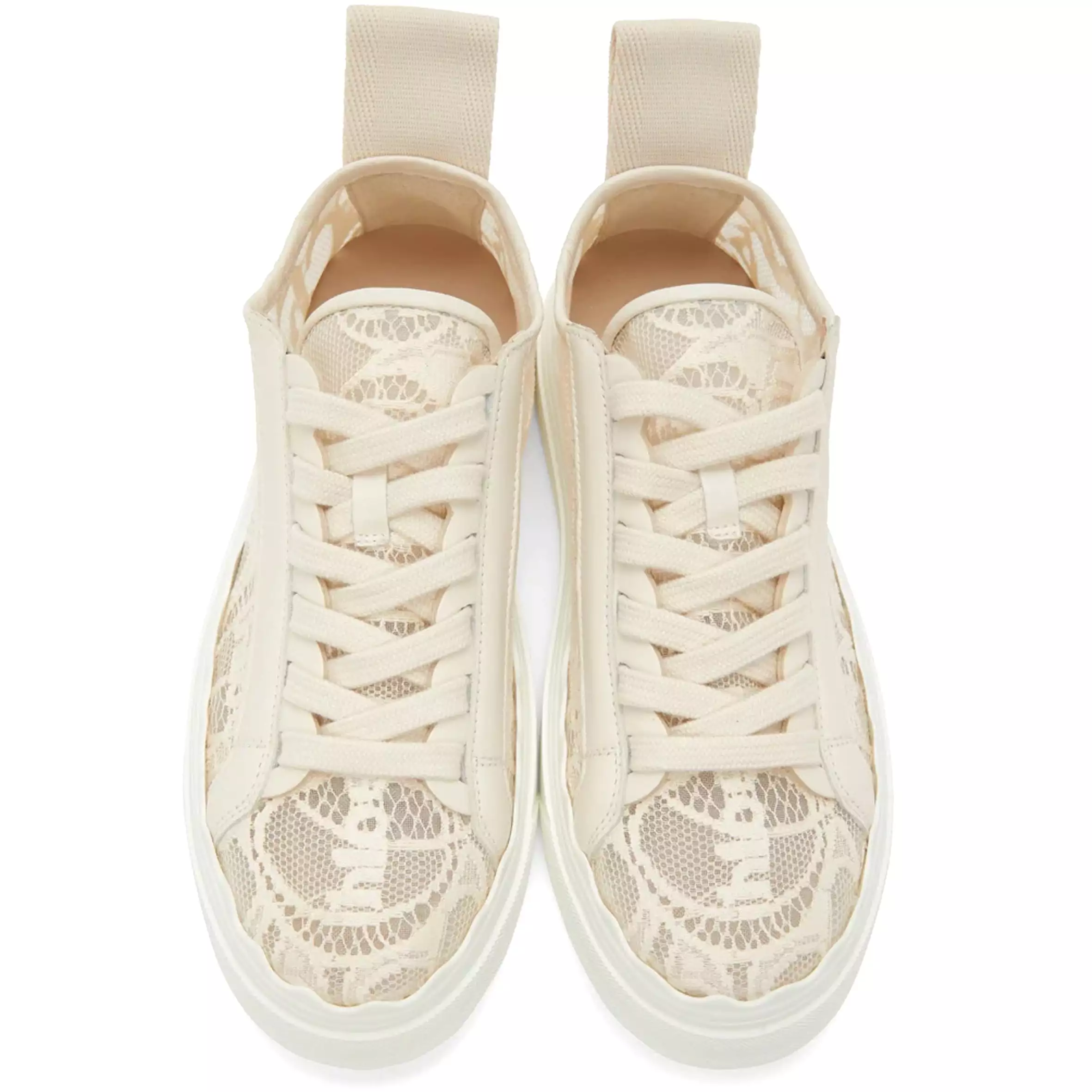 Lauren Lace Sneakers, Mild Beige