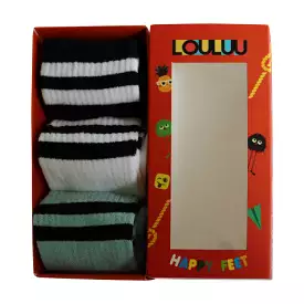 Louluu Women 2stripe Tennis Socks Box - 6