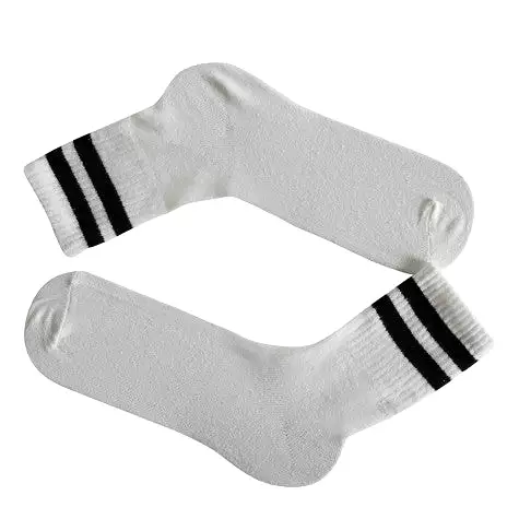 Louluu Women 2stripe Tennis Socks Box - 6