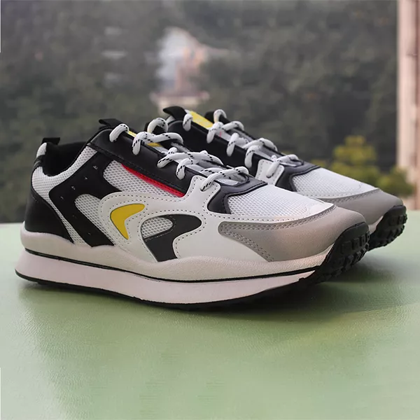 Men Premium  Black & White Sports Shoes