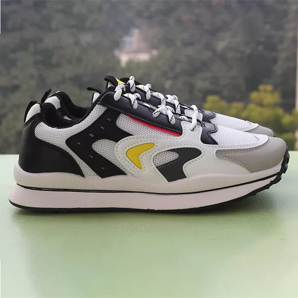 Men Premium  Black & White Sports Shoes