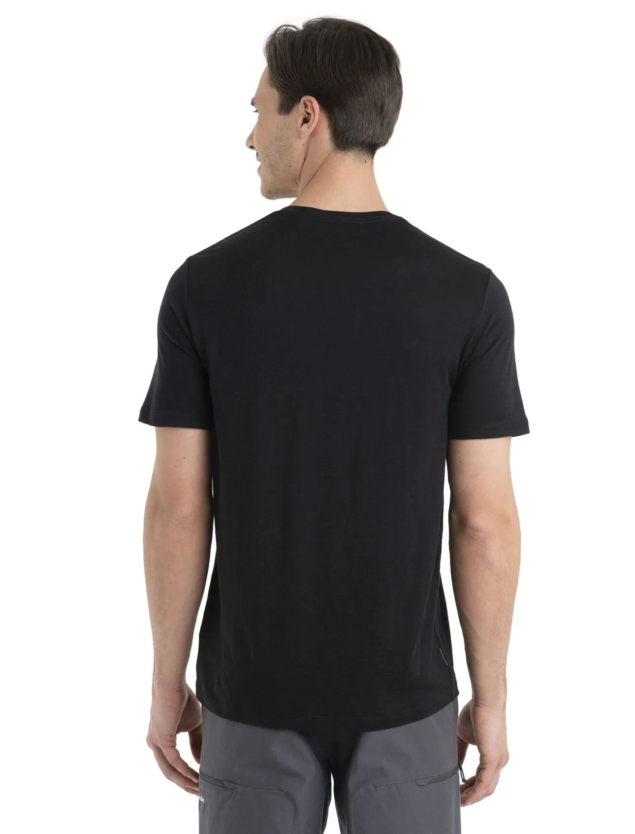 Mens Merino Tech Lite II Short Sleeve Tee Ski Stripes