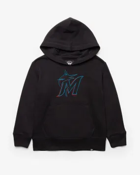 MIAMI MARLINS DISTRESSED IMPRINT '47 HEADLINE HOOD KIDS