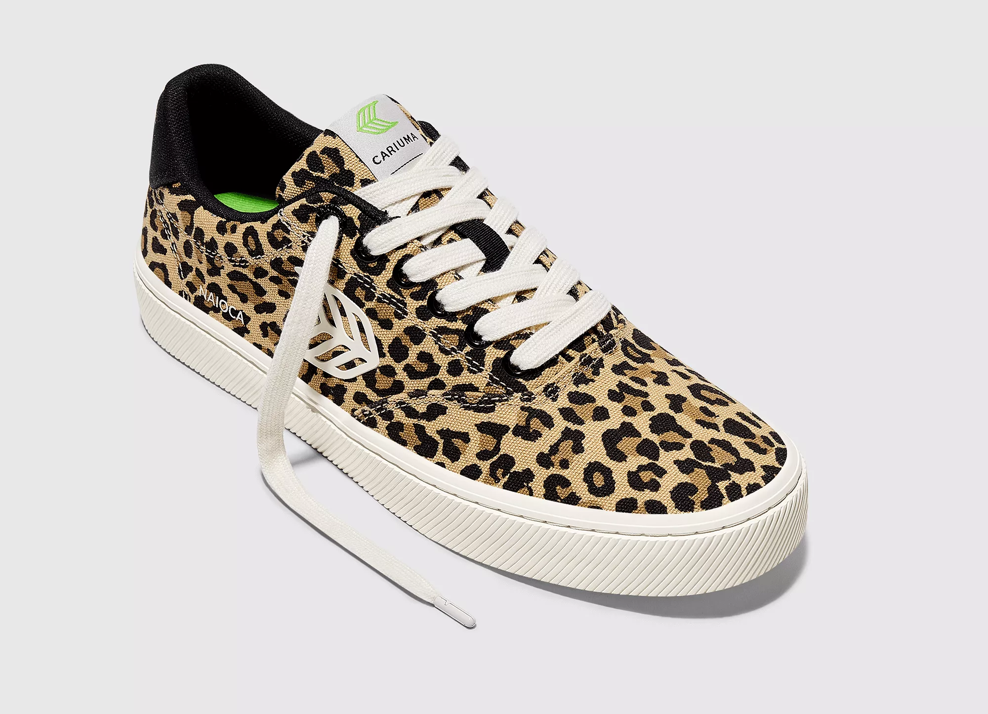 NAIOCA Leopard Print Canvas Sneaker Women