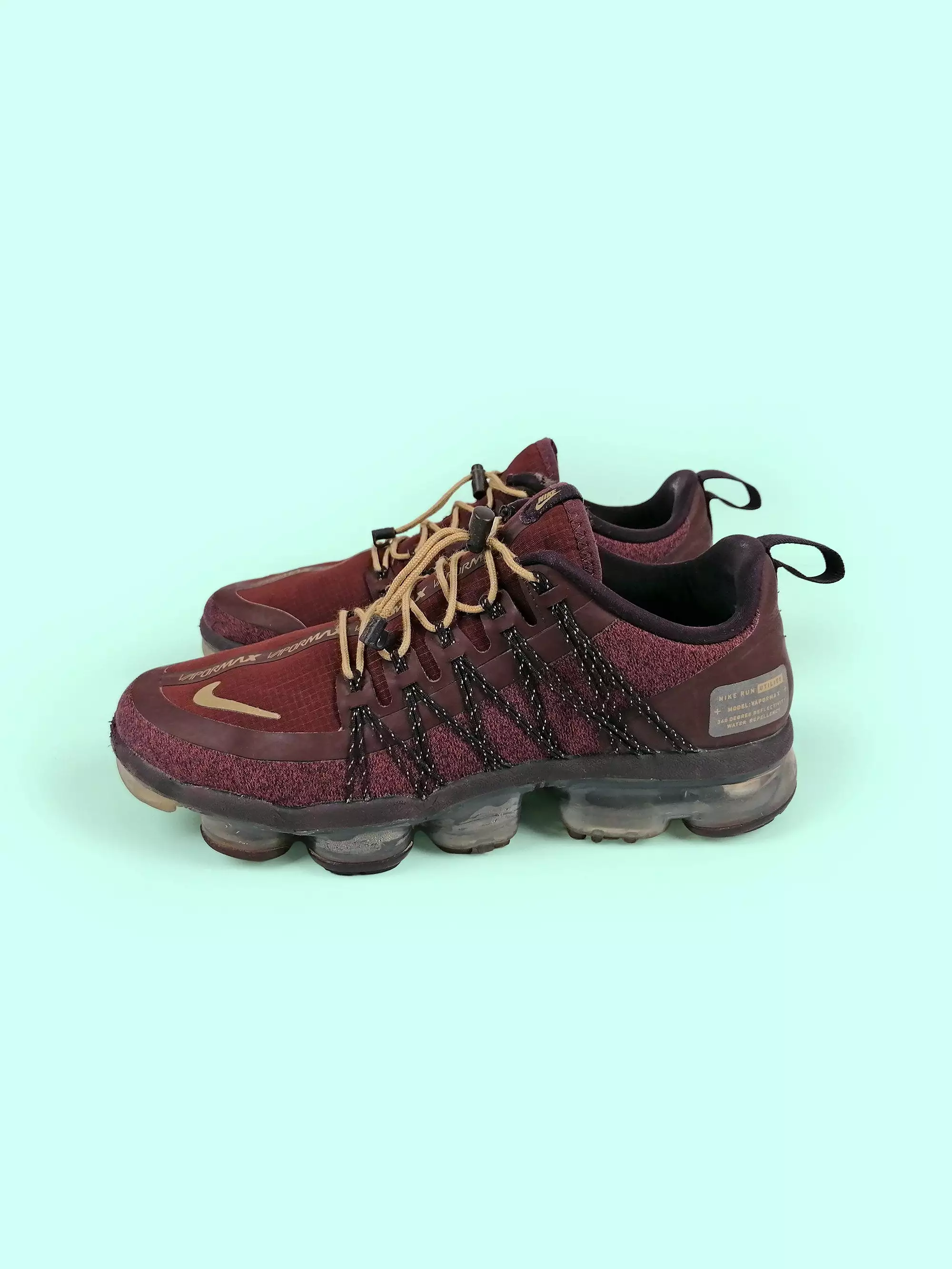 Nike Air VaporMax Run Utility Burgundy Crush 2018 Women's Sneakers  ~ size EU 38.5 / US 7.5 / uk 5