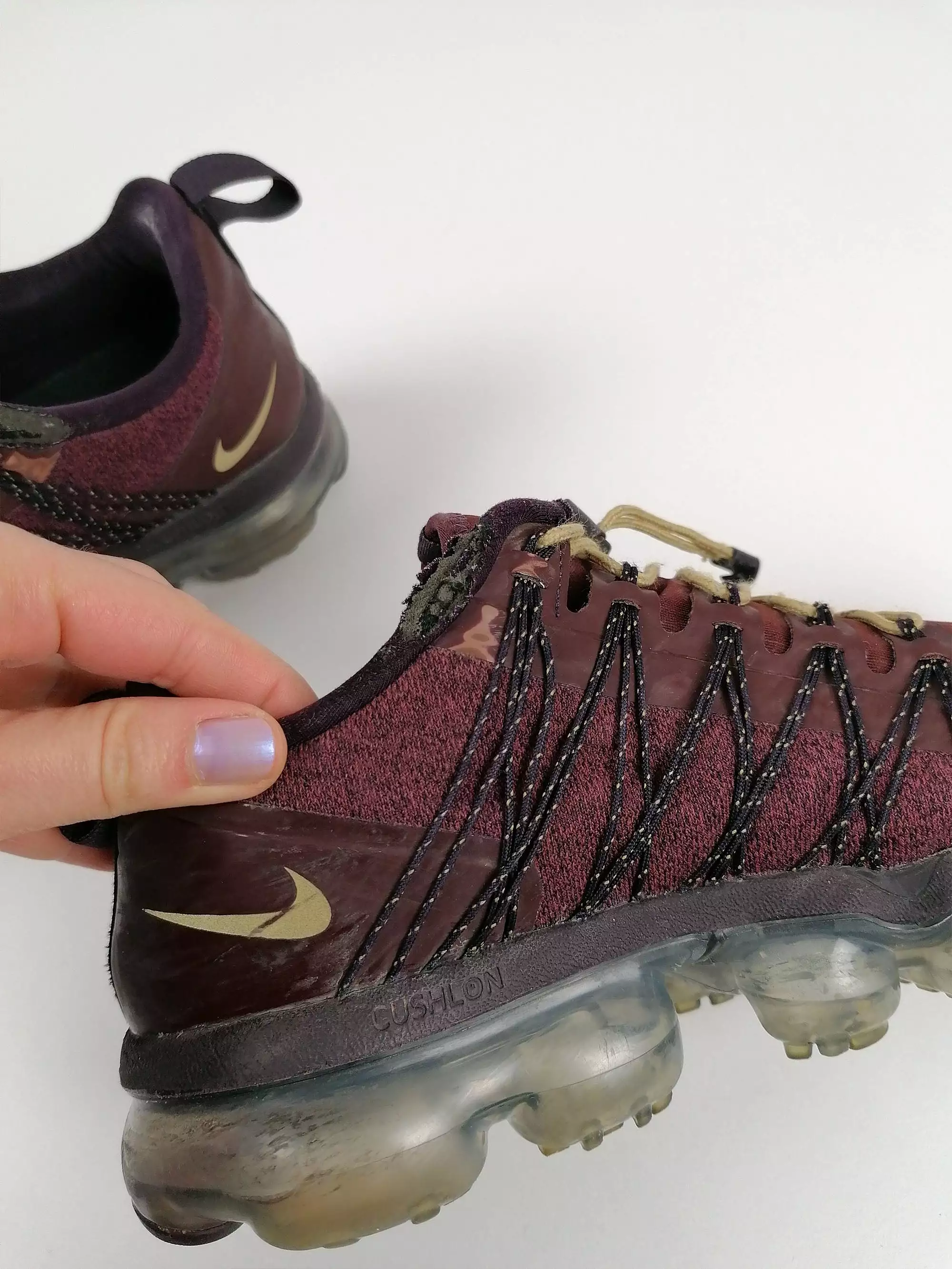 Nike Air VaporMax Run Utility Burgundy Crush 2018 Women's Sneakers  ~ size EU 38.5 / US 7.5 / uk 5