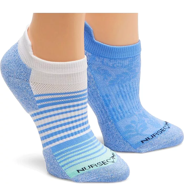 NurseMates Anklet Compression Socks - 2 Pack