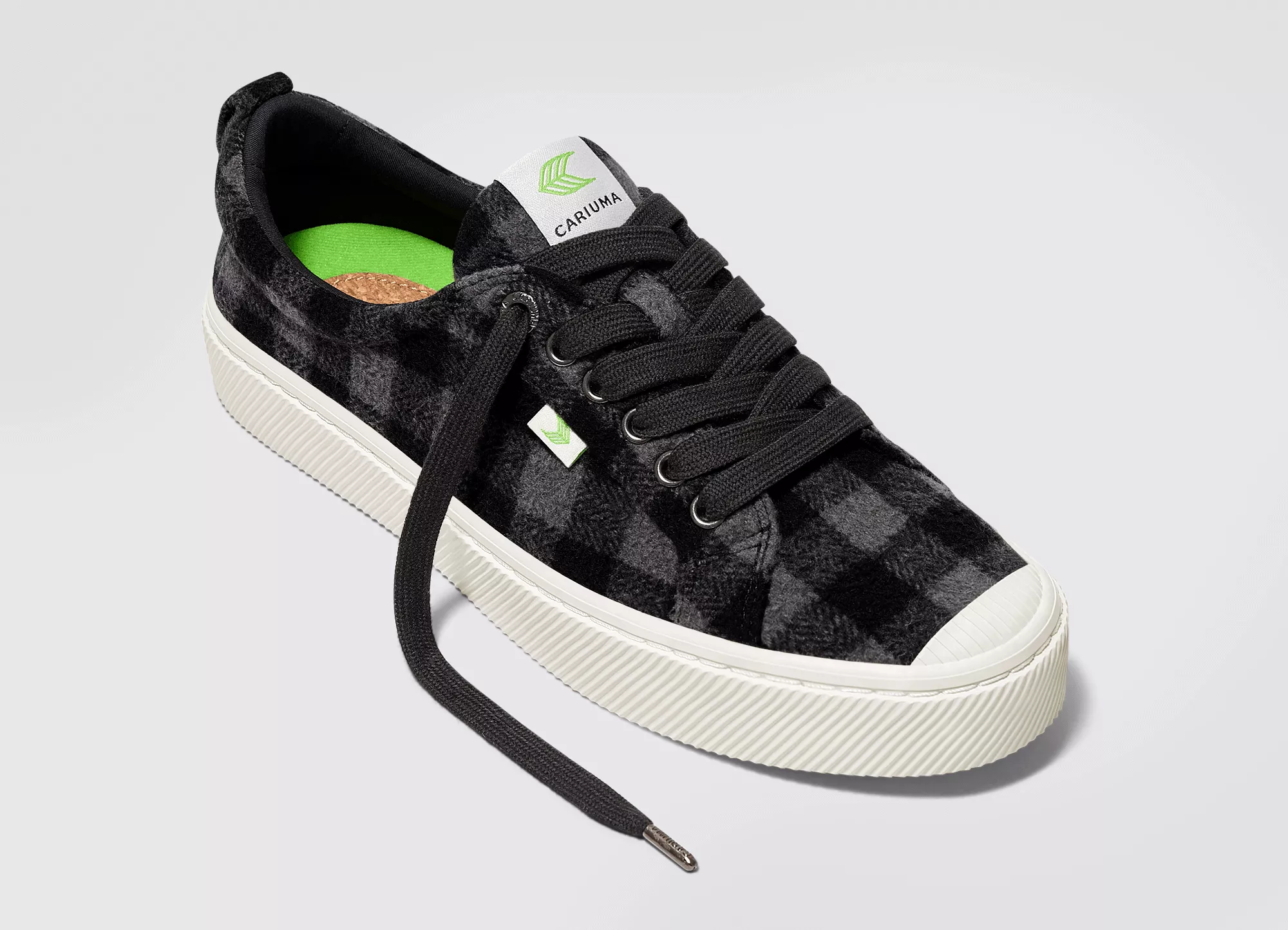 OCA Low Black Plaid Sneaker Women