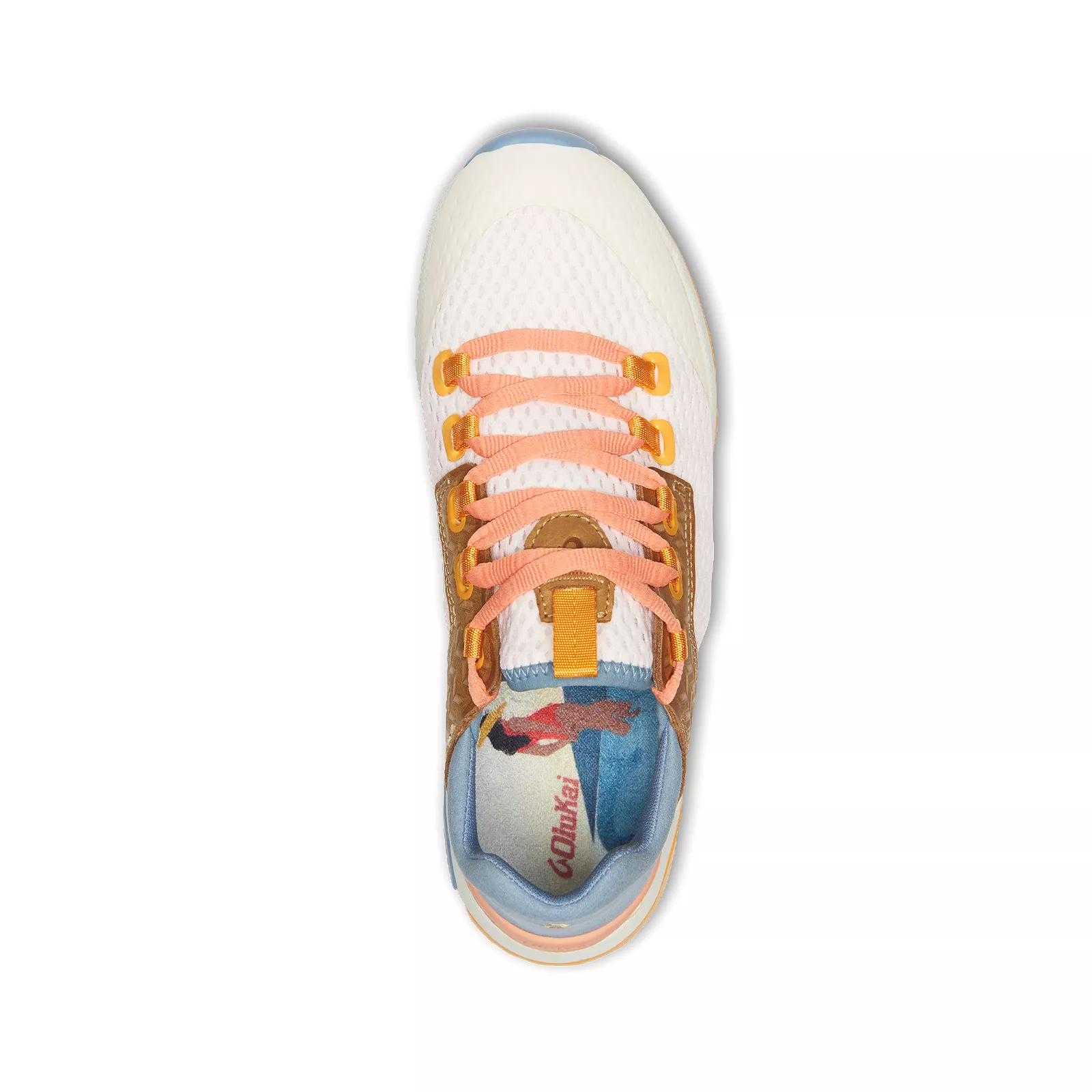 OluKai Wailuku Sneaker (Women) - Bright White/Sea Ice