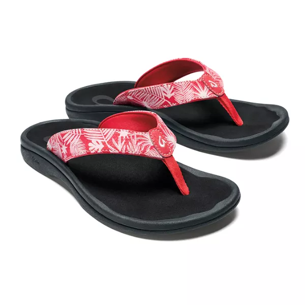 Olukai Women's Ohana Coral / Lehua Flower / Onyx