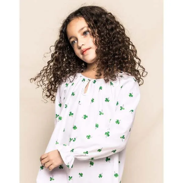 Petite Plume Kids Delphine Nightgown, Shamrocks